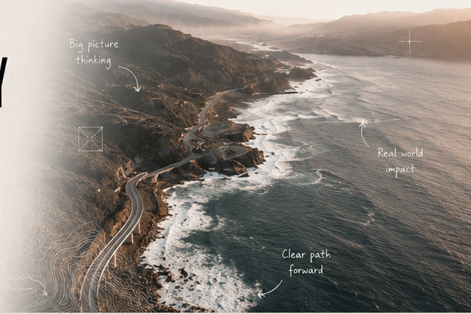 Aerial coastline