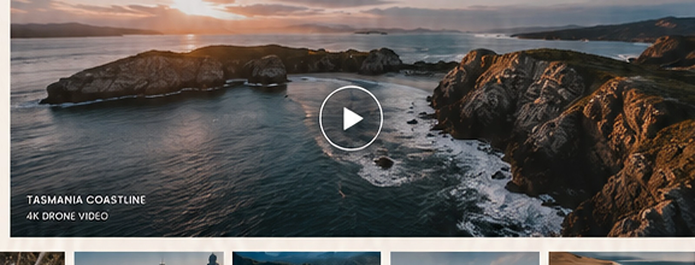 Coastal drone landscape